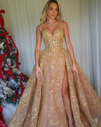 Gold Ballgown by George Habibeh