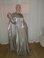 Zafira Gown in Khaki by THH
