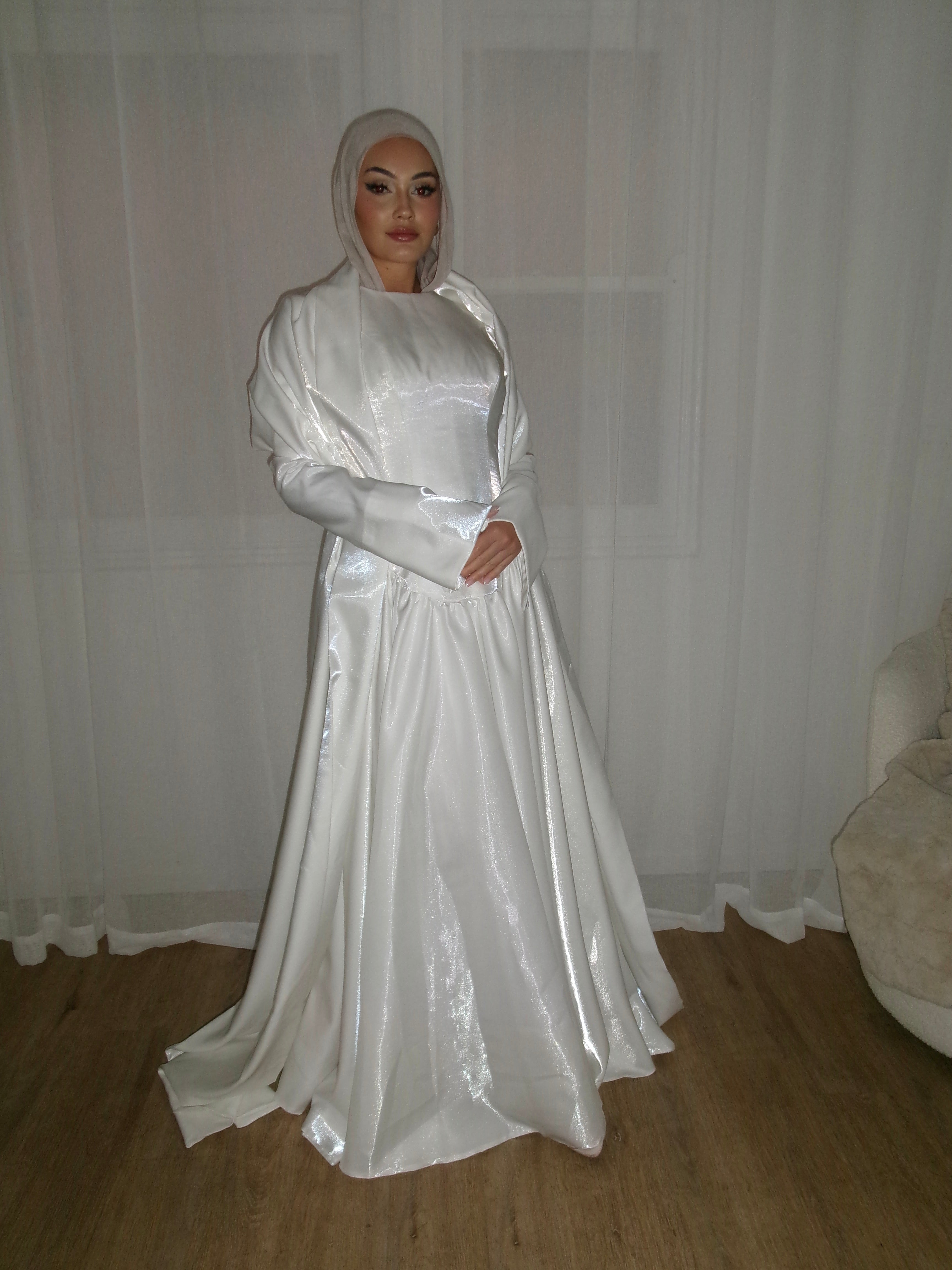 Zafira Gown in White by THH