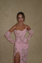 Sophie Pink Lace gown