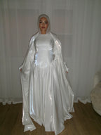 Zafira Gown in White by THH