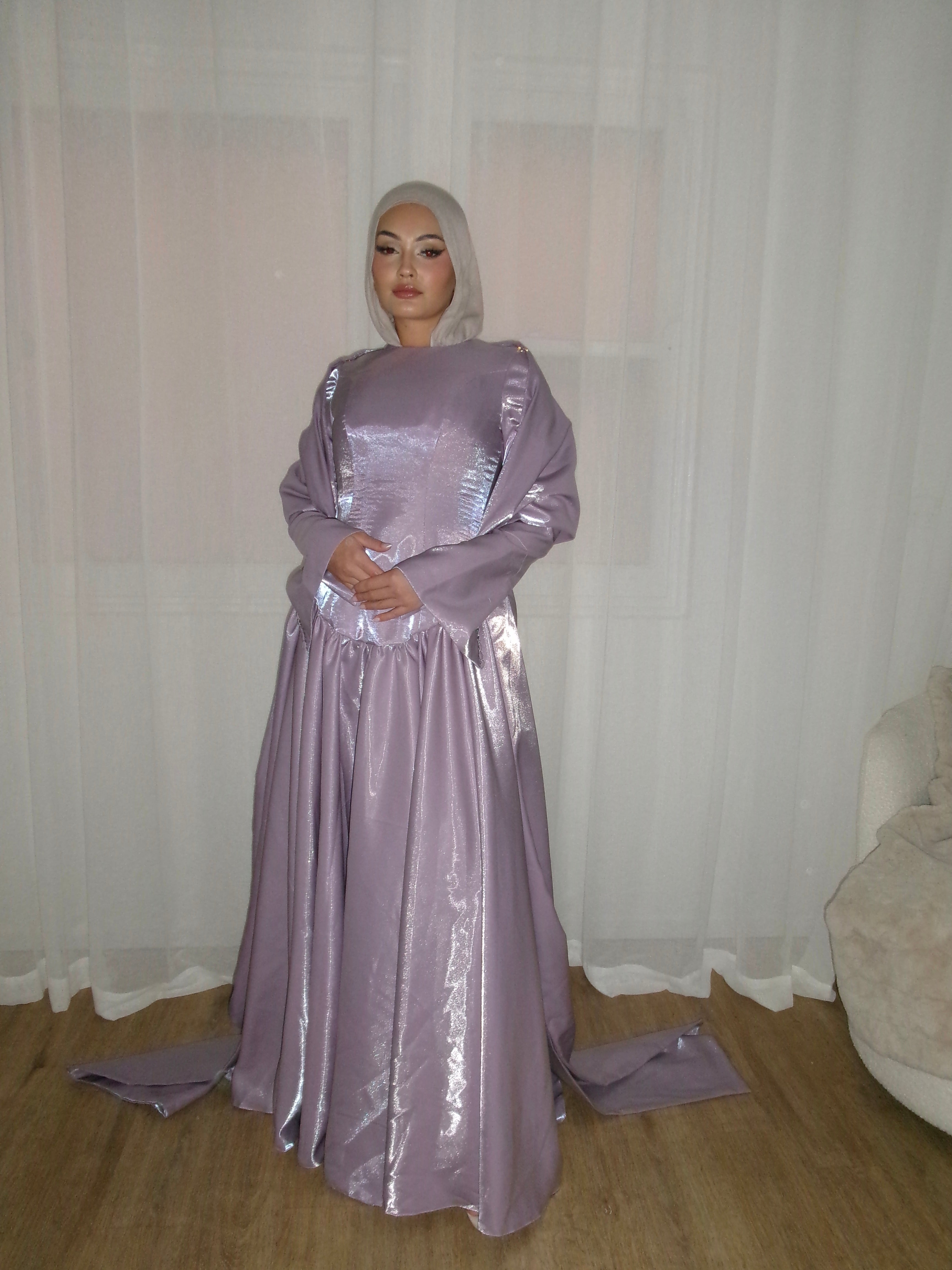 Zafira Gown in Lilac by THH