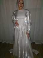Zafira Gown in Soft Pink by THH