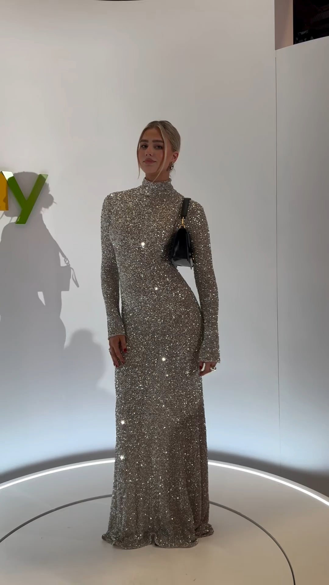 Crushed Sequin gown by Carla Zampatti