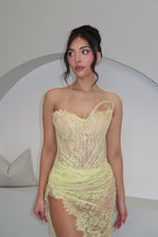 Yellow Lace Gown