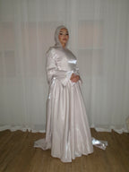 Zafira Gown in Soft Pink by THH