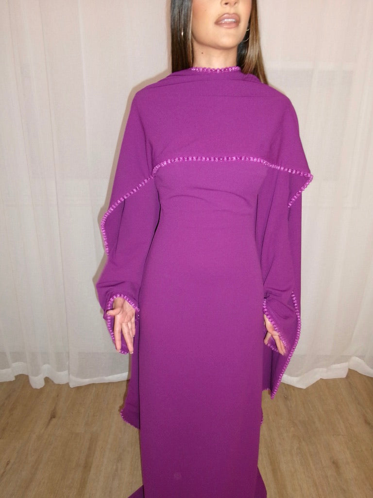 Krace Dress Purple by Khanums