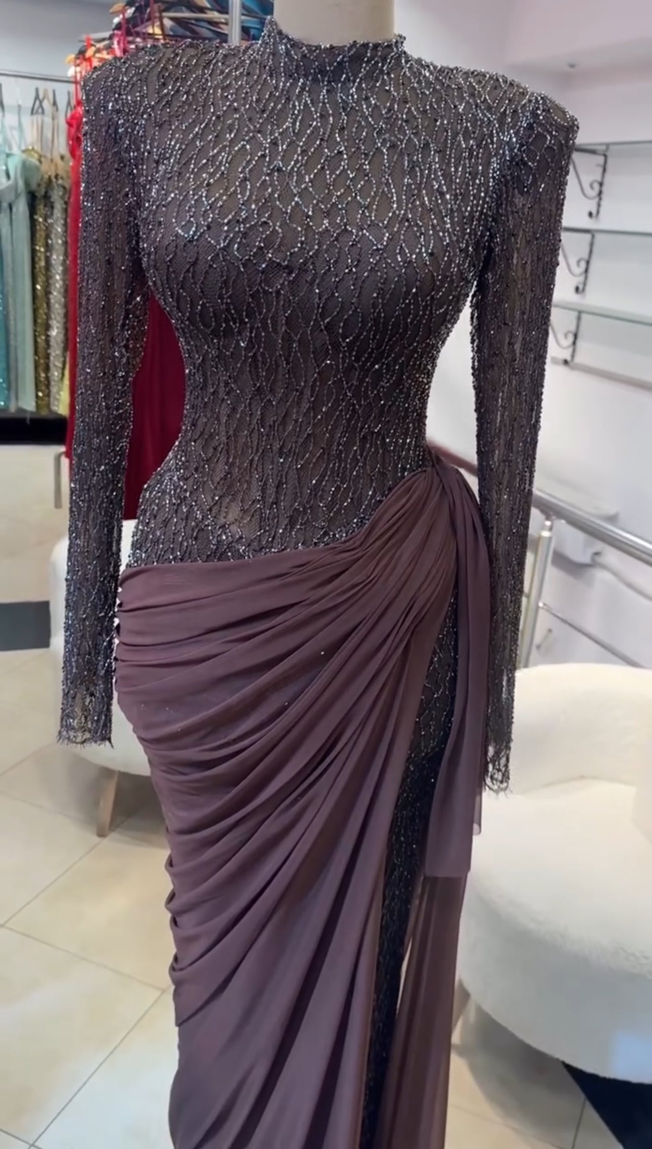 Noir Nightshade Gown