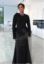 Kifah Gown Black by Liin