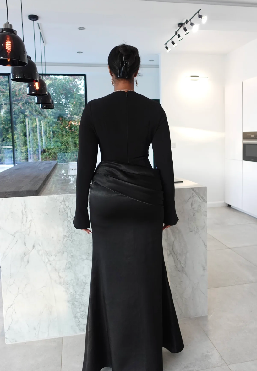 Kifah Gown Black by Liin